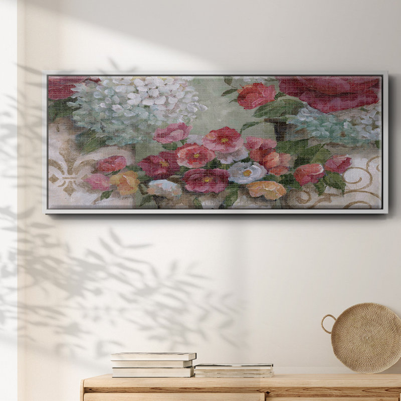 Fleurs confinées - toile encadrée, H 20 po x l 50 po