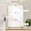 Armoire à chaussures étroite, 3 tiroirs à chaussures, blanc-1220281161