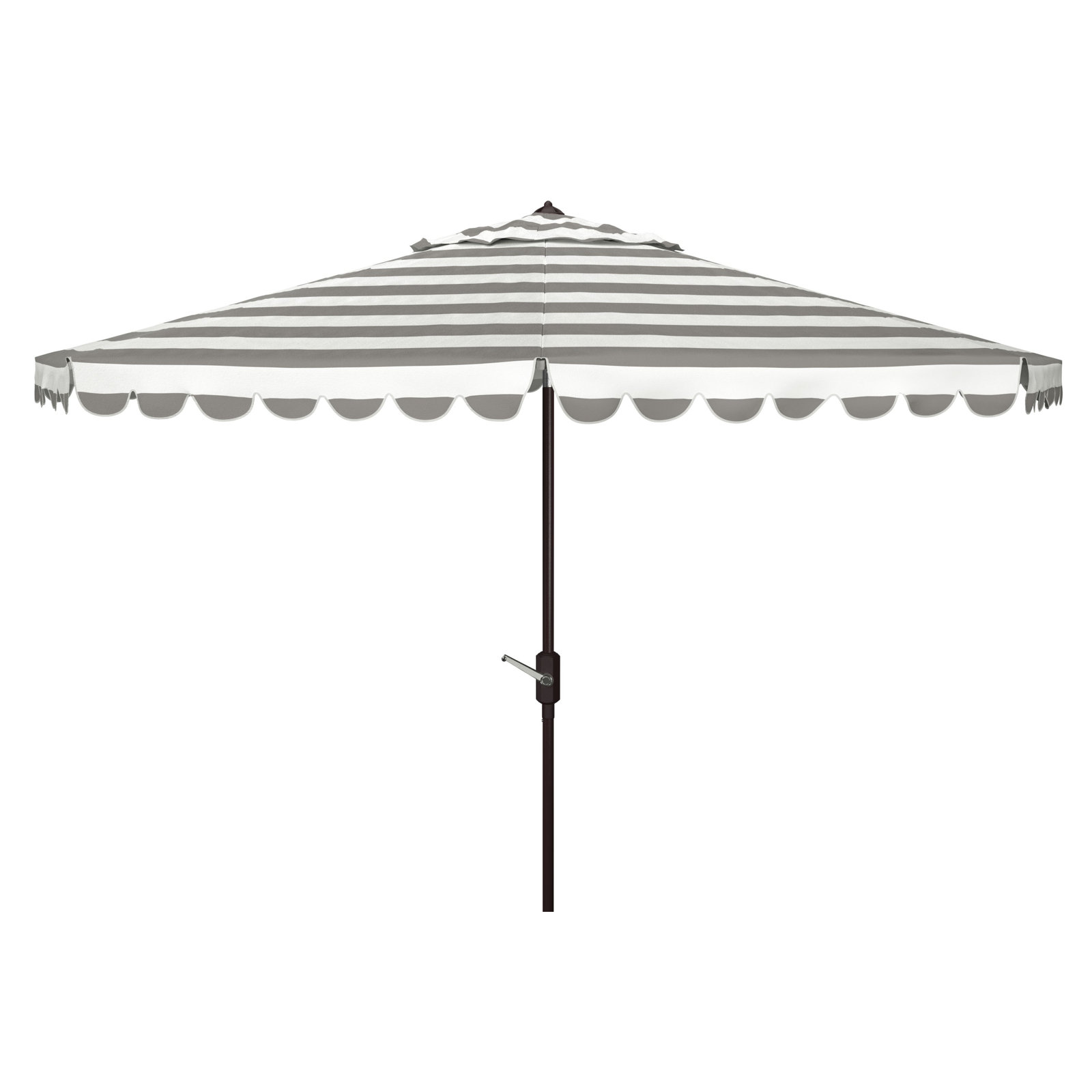 Avalee 130'' Outdoor Umbrella, Gray/White