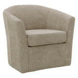 Hansell Upholstered Swivel Barrel Chair