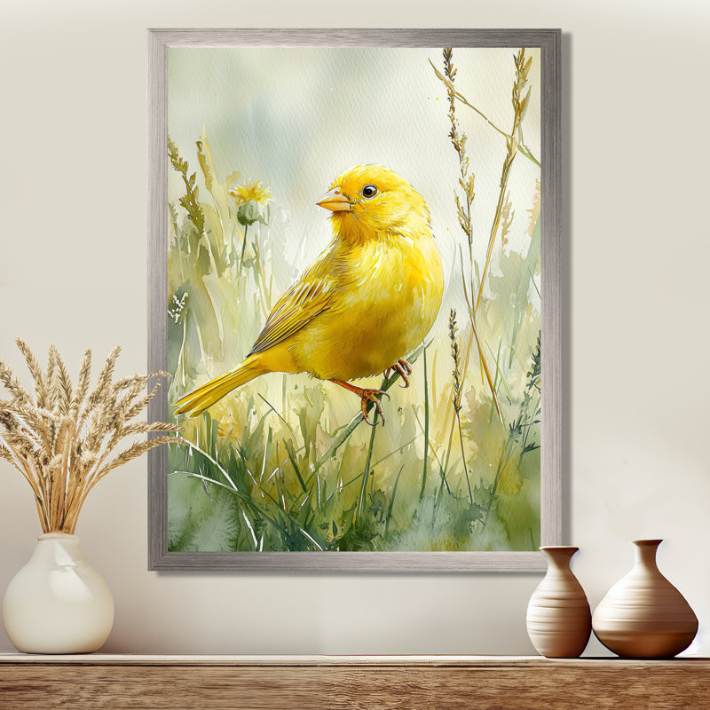 Goode - Animals Canvas Wall Art, Silver, 44" H x 34" W, Single Picture Framed Print