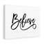 Believe 1 Piece Wrapped Canvas Wall Art-927887333