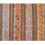 Tapis unique en laine noué à la main de style années 1960 de 5 pi 4 po x 6 pi 5 po en brun / rose / orange