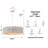 6-Light Costal Adjustable White Drum Pendant Light