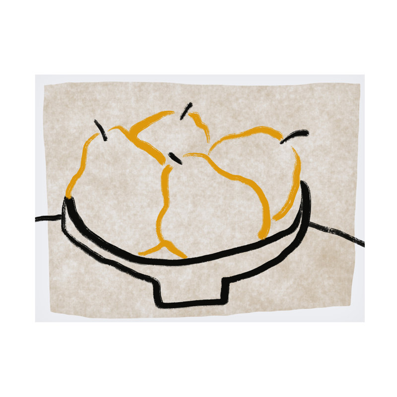 «Line Little Dean», art sur toile poire, H 14 po x l 19 po
