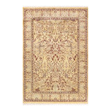 Classic One-of-a-Kind 4' 0" X 5' 10" Hand Knotted Area Rug