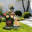 Décoration de jardin pour chien Corgi assis