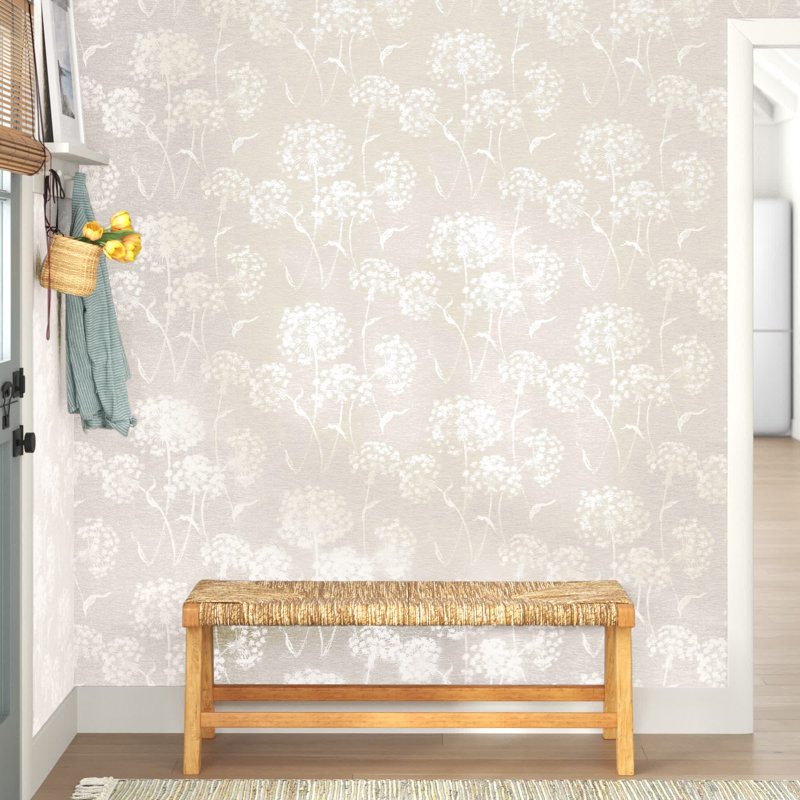 Cassius Floral Double Roll, Light Blue