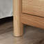 Table de chevet, finition brune