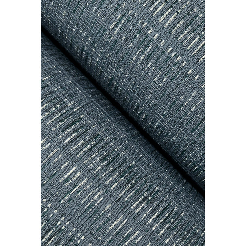 Striped Wallpaper Roll, Denim