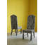 Manhattan Seating Upholstered Side Chair in Black/Beige