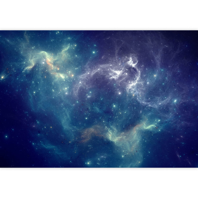 Planet In Outer Space Galaxy Border, 100" L x 144" W