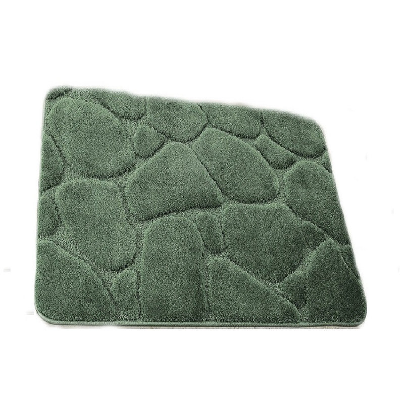 Banerjee Non-Slip Bath Rug, Sage Green