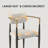 Ackley Modern Upholstered Dining Chair, Beige Boucle Accent ArmChair 2 Piece Set