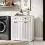 Armoire à linge avec 2 tiroirs amovibles et coulissants, couleur blanche, 15,98 pouces de largeur 76,91 livres