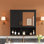 Armoire de salle de bain 2 en 1 à fixation murale, 30 po avec tablettes réglables et portes à fermeture douce, miroir haute définition et rangement