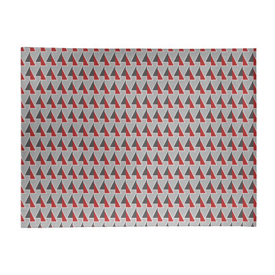 Tapis noir/gris/rouge shifted arrows
