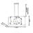 6-Light Chrome Metal Chandelier With Clear Acrylic Arms-754886087