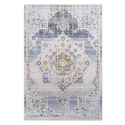 Tapis crème / or / médaillon
