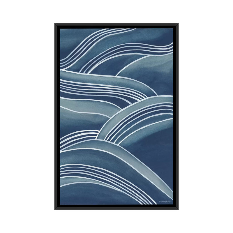 «Wind & Waves IV» par Vanna Lam - Estampe numérique sur toile tendue avec châssis, H 48 po x l 32 po x P 1,5 po, Pas de tapis