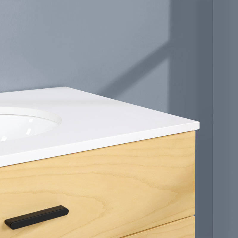 Boyle 72'' Double Bathroom Vanity with Quartz Top, Matte Black