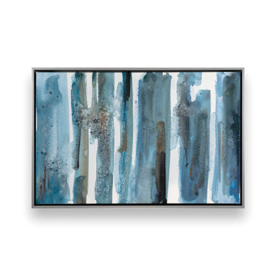 Frozen Forest Reflections Canvas Print in a Frame