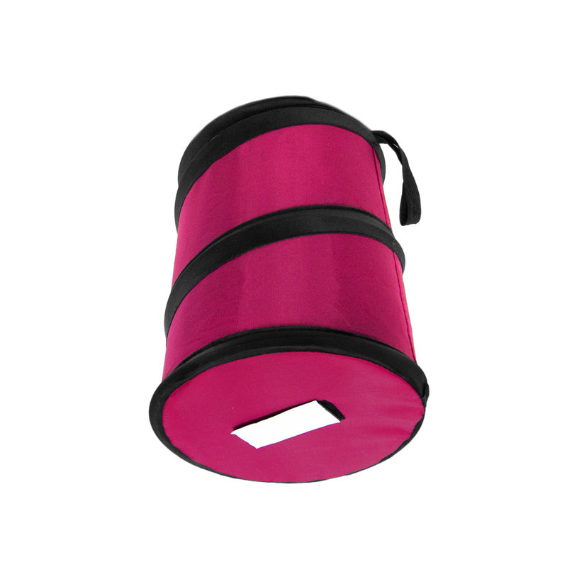 Poubelle pliante, Rose, 2, H 8,3 po x l 6,3 po x P 6,3 po