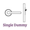 Alpine Lever 3 Single Dummy Set with Square Rose