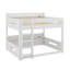 Lit superposé grand sur grand avec tablettes de rangement et stations de charge USB-155672511