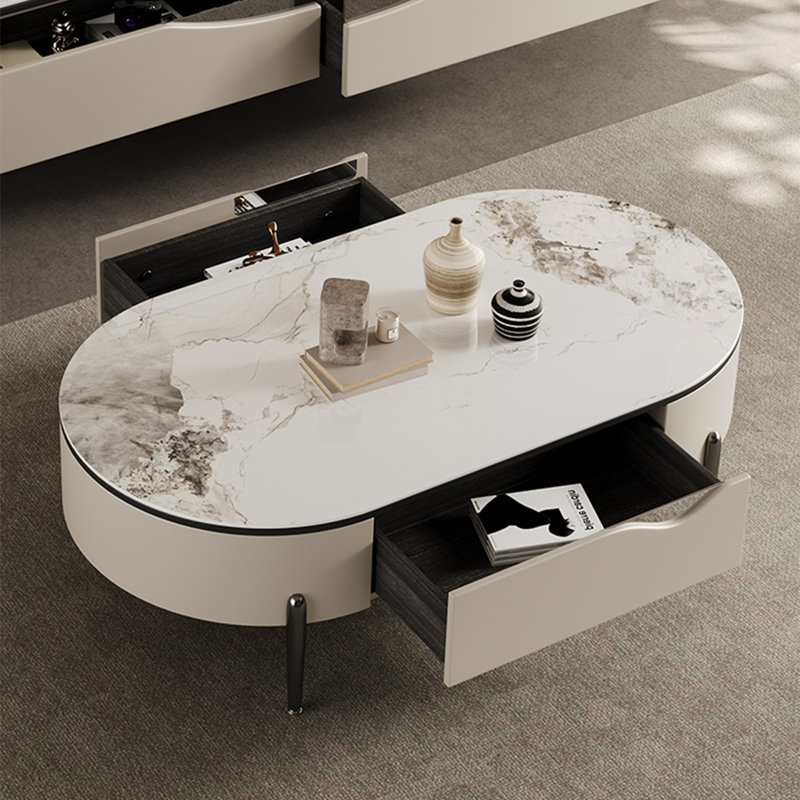 Table basse moderne en pierre micro-cristalline