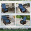 Fauteuil inclinable inclinable en rotin 360 °