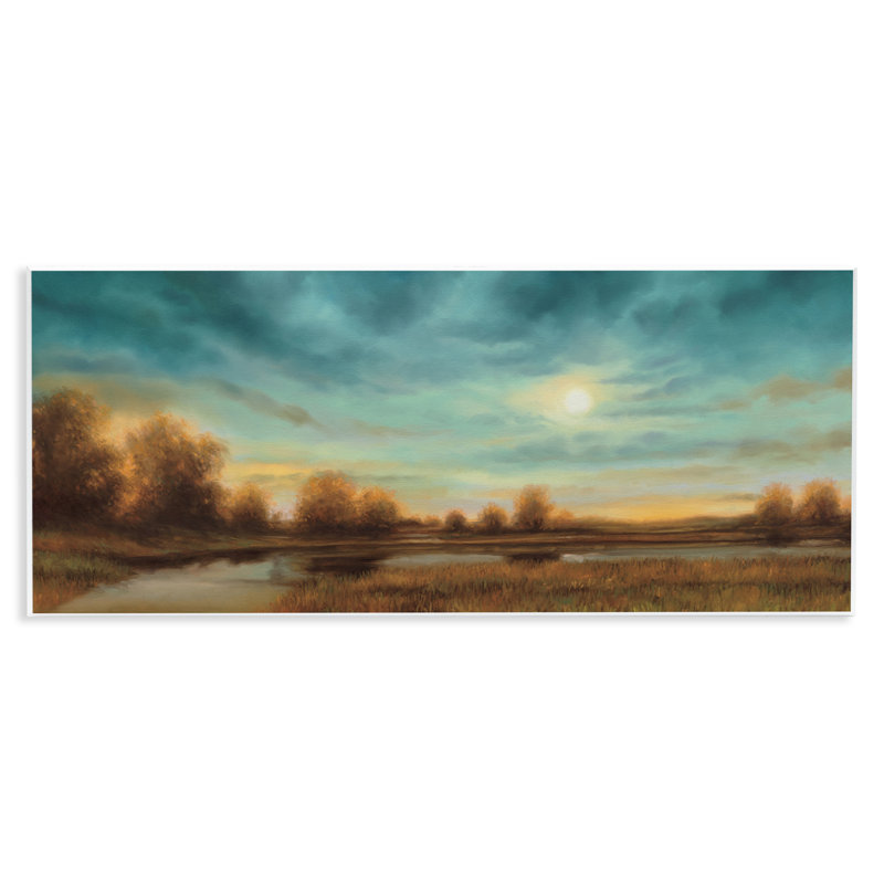 Evening Approaches Landscape Wall Plaque, design by Gregory Williams