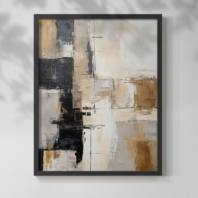ABSTRACT Series CECXCI - Impression encadrée de qualité supérieure - Prêt à être accroché - Aucun clou requis