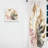 Gold And White Philodendron Leaf II - Floral Curtain - Velvet Room Darkening - 1 panel-107583866