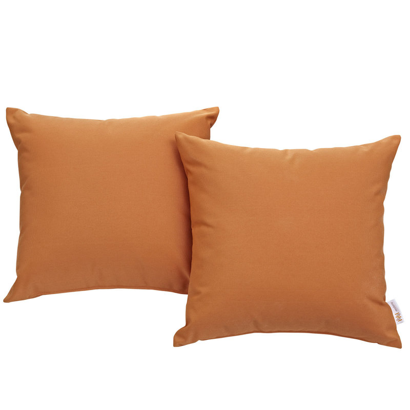 Ensemble de coussins d'extérieur Modway Convene, Orange