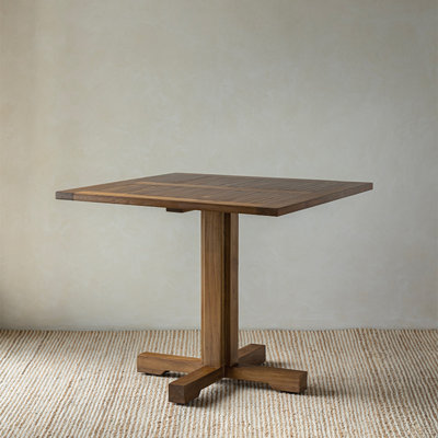 Brown Rectangular Solid Wood Dining table