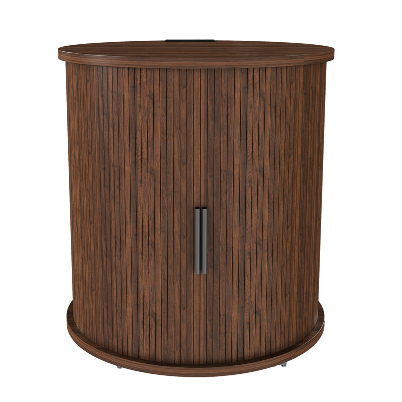 Table de chevet ronde Mid Century