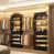 Walk-In 95.4”To 133.6” Closet System With 8 Wooden Drawers And 4 Hanging Rods