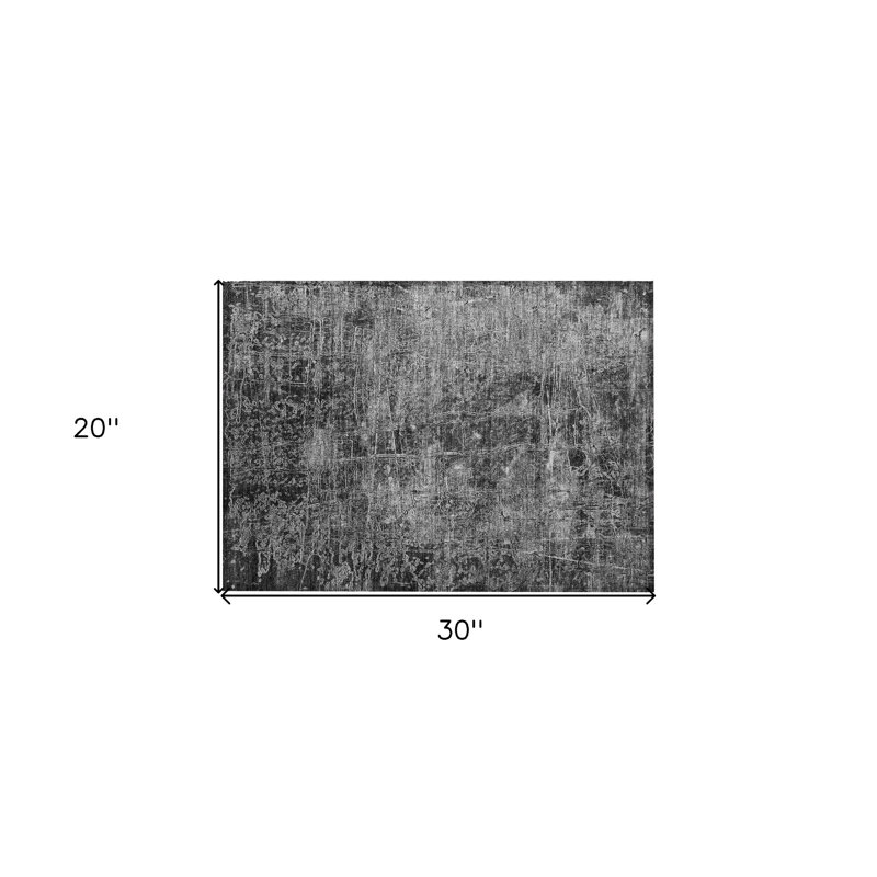 Tapis extérieur lavable antidérapant 2 pi x 3 pi gris