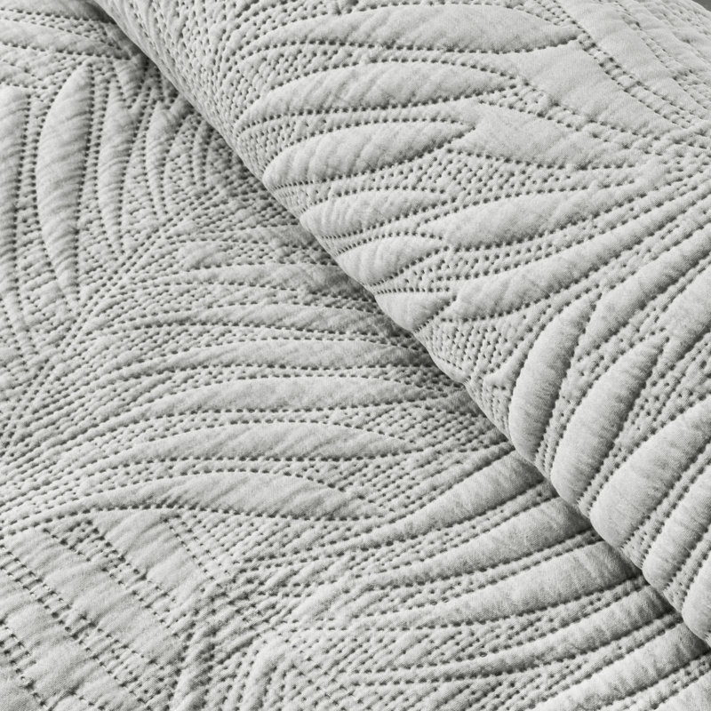 Rhoden Floral Bedspread, Silver, W220 x L240cm