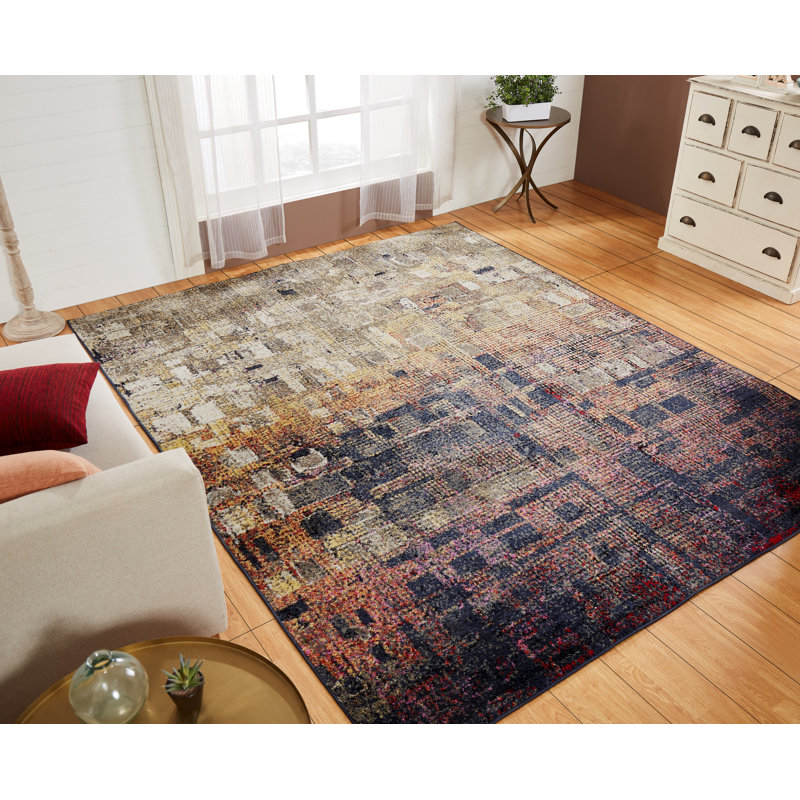 Abstract Area Rug, Rectangle 2' x 3'
