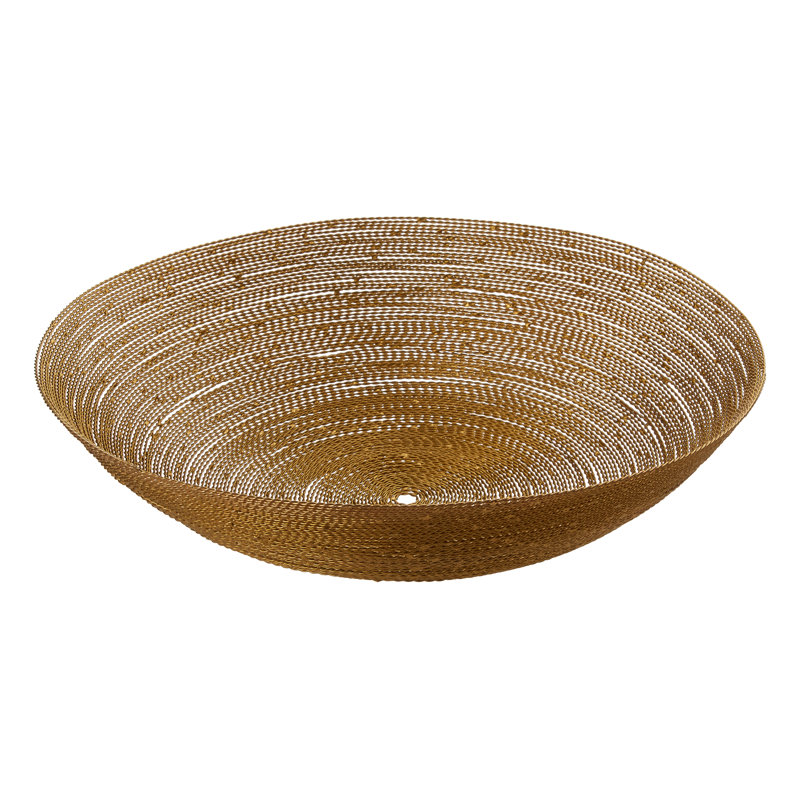 Dunnigan Metal Decorative Bowl 1, Brass
