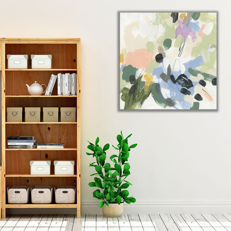 Pastel Tempo II - reproduction d'art sur toile, H 16 po x l 16 po