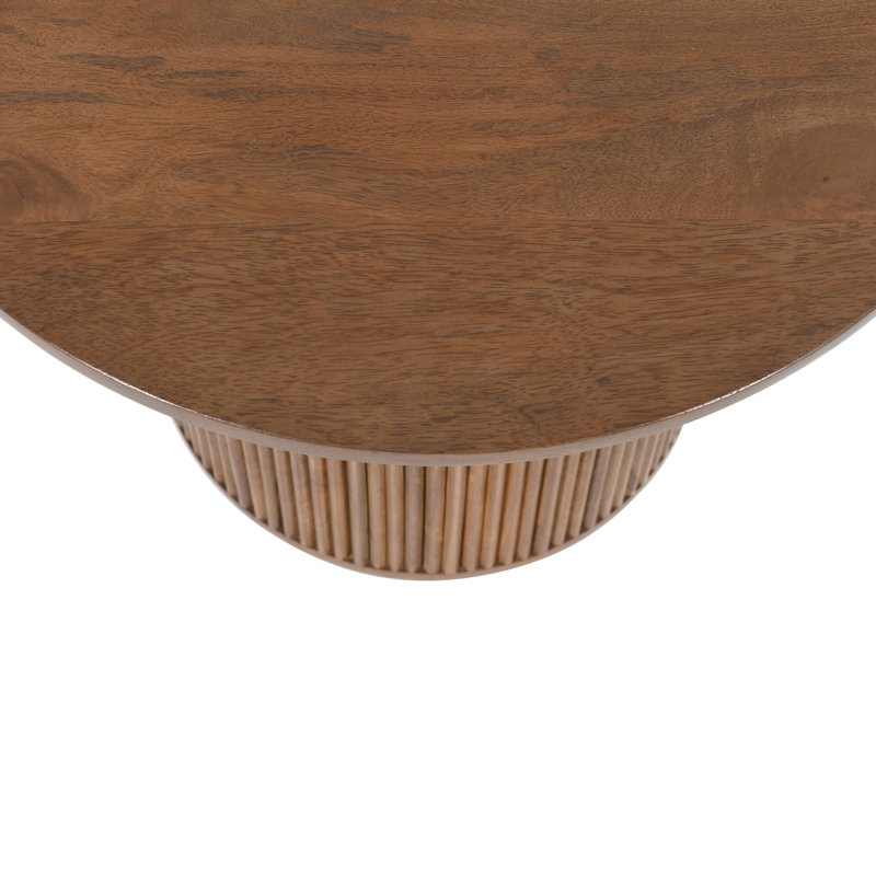 Transitional Fluted Accent Side Table