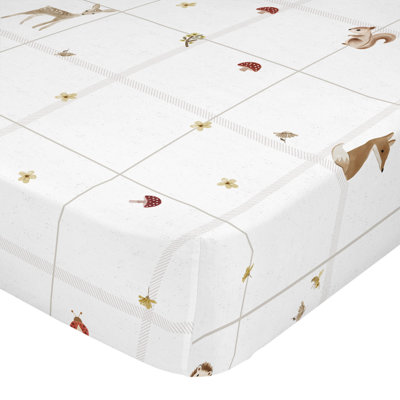 Hellmuth Animals 100% Cotton - Piece Standard Cot Fitted Sheet