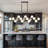 16 - Light Dimmable Bubble Glass Sputnik Modern Linear Chandelier-1811373343