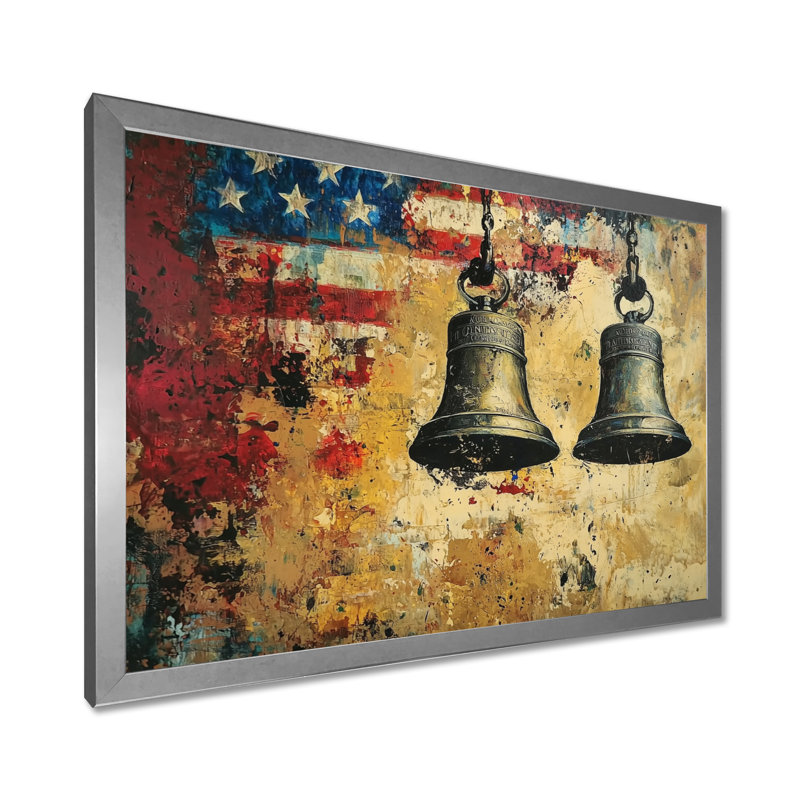 Lachan - Patriotiste américain, art mural, Reproduction encadrée d'une seule photo, Argent, H 12 po x l 20 po