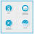 2 PCS 34x68" Ultra-Soft 100% Cotton Absorbent Towel Set Seafoam