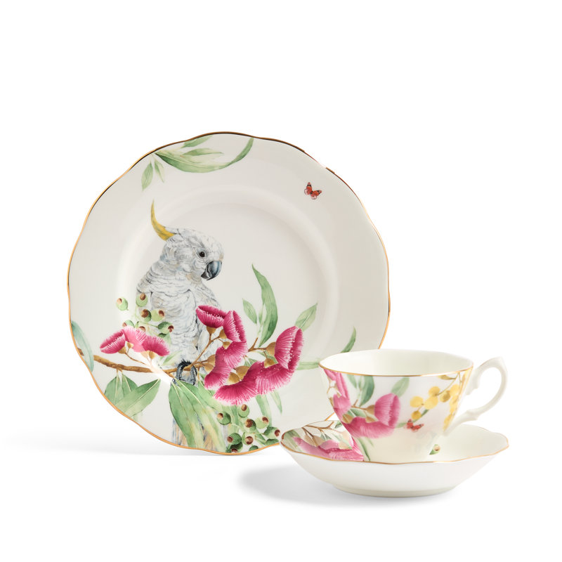Royal Albert, MK Australiana - Plate, Teacup & Saucer Set