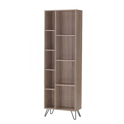 Falcon 188.4 cm H x 60 cm W Solid Wood Library Bookcase
